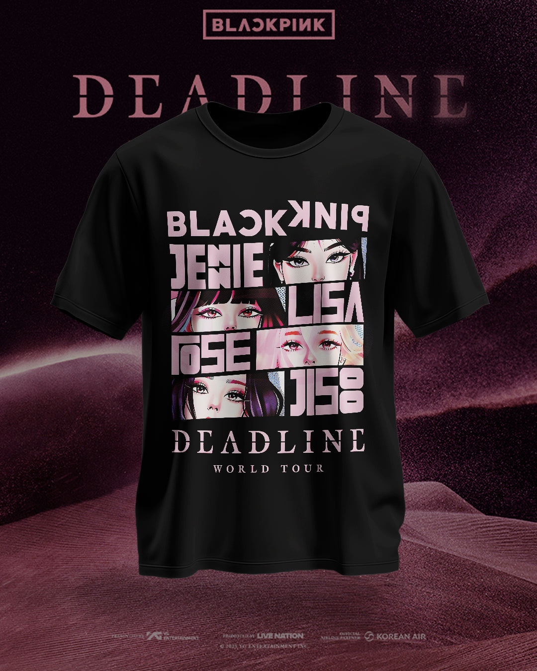 Playera Black Pink Deadline