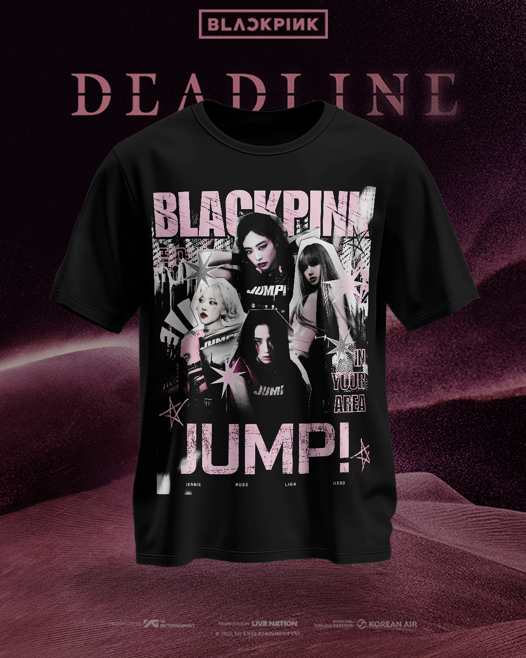 Playera Black Pink Deadline