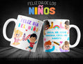 Taza Dia Del Niño Personalizada Pack 12 Pz Varios Modeles