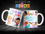 Taza Dia Del Niño Personalizada Pack 12 Pz Varios Modeles