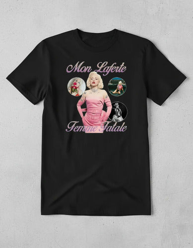 Playera Mon Laferte Estilo Vintage Tour Femme Fatale Premium