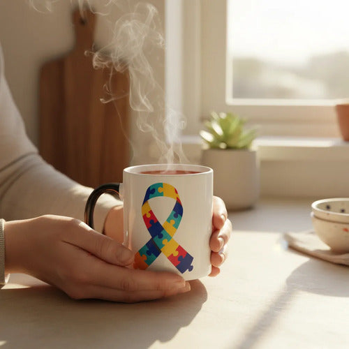 Taza Dia Del Autismo Pack 12 Pz Varios Modelos Inclusion