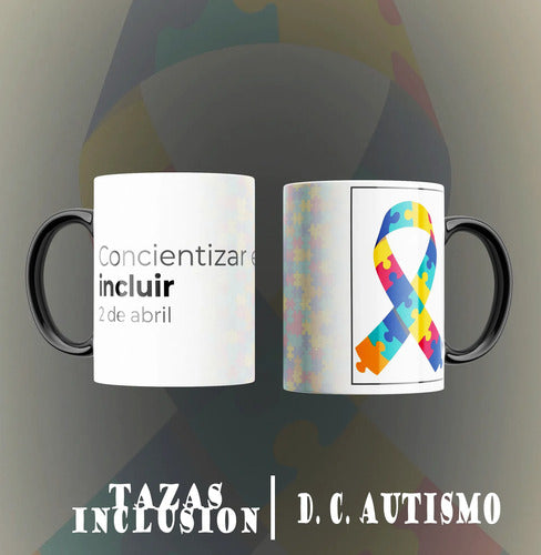 Taza Dia Del Autismo Pack 12 Pz Varios Modelos Inclusion