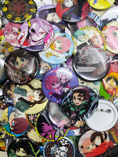 50 Botones Naruto Anime 5.8 Cm Pin Fotoboton Akatsuki