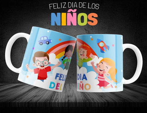 Taza Dia Del Niño Personalizada Pack 12 Pz Varios Modeles