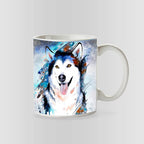 Animales Abstractos Pack 12 Taza Surtido Buho Lobo Leon