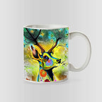 Animales Abstractos Pack 12 Taza Surtido Buho Lobo Leon