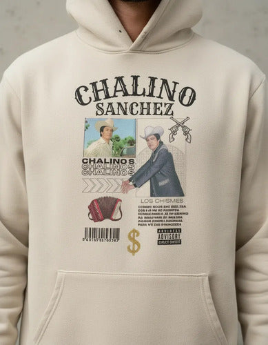 Sudadera Chalino Sanchez Beige Vintage Bootleg Streetwear