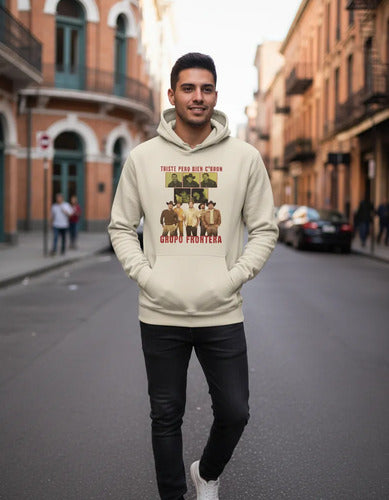 Sudadera Grupo Frontera Estilo Tour Vintage Calidad