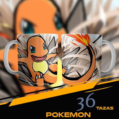 36 Tazas Pokemon Surtidas O Personalizadas