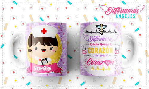 Taza Enfermera Regalo Perzonalizado Diferentes Modelos Kawai