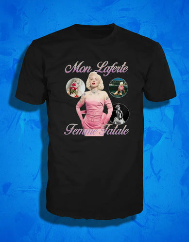 Playera Mon Laferte Estilo Vintage Tour Femme Fatale Premium