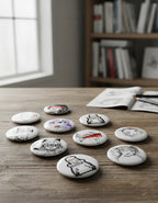 Ahegao 35 Fotoboton 5.8 Cm Mayoreo Boton