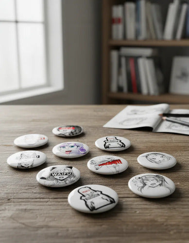 Ahegao 35 Fotoboton 5.8 Cm Mayoreo Boton