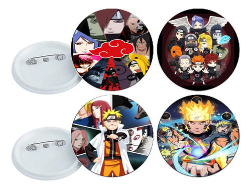 50 Botones Naruto Anime 5.8 Cm Pin Fotoboton Akatsuki