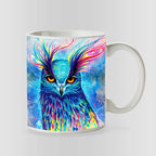 Animales Abstractos Pack 12 Taza Surtido Buho Lobo Leon