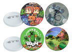 Minecraft 50 Botones 5.8 Cm Pin Fotoboton Mayoreo Videojuego