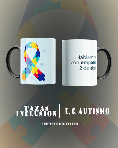 Taza Dia Del Autismo Pack 12 Pz Varios Modelos Inclusion