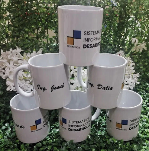 Pack 6 Taza Blanca Personalizadas Mayoreo Calidad Aaa
