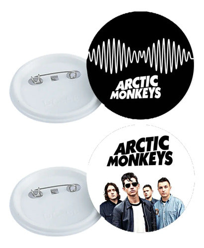 50 Botones Arctic Monkeys 5.8 Cm Pin Fotoboton Mayoreo