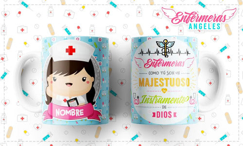 Taza Enfermera Regalo Perzonalizado Diferentes Modelos Kawai