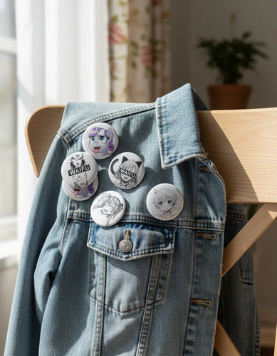 Ahegao 12 Fotoboton 5.8 Cm Boton