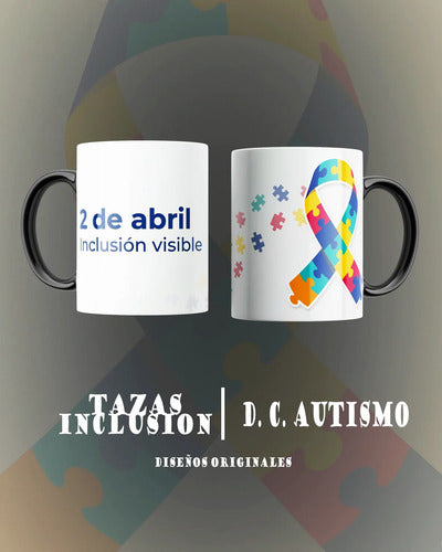 Taza Dia Del Autismo Pack 12 Pz Varios Modelos Inclusion