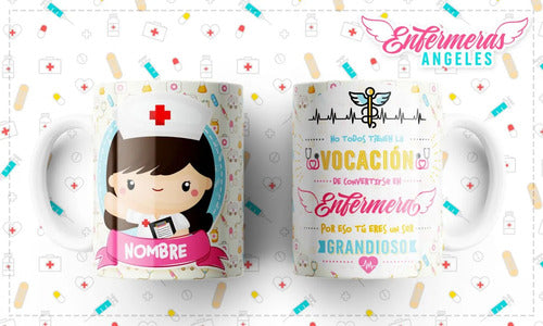 Taza Enfermera Regalo Perzonalizado Diferentes Modelos Kawai