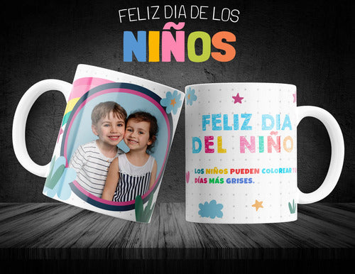 Taza Dia Del Niño Personalizada Pack 12 Pz Varios Modeles