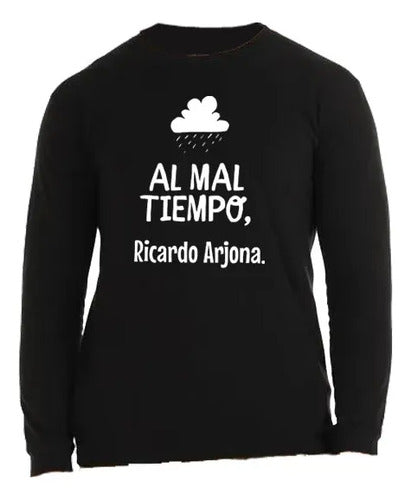 Playera Manga Larga Ricardo Arjona Gira 2026 Seco Algodon