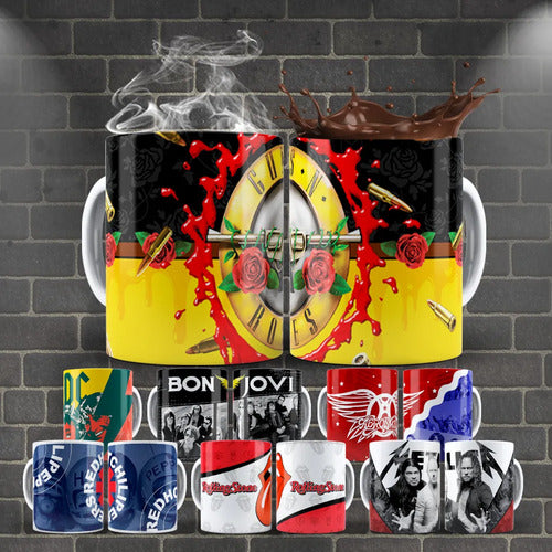 36 Tazas Rock Surtidas O Personalizadas
