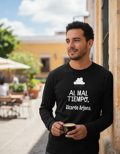 Playera Manga Larga Ricardo Arjona Gira 2026 Algodon