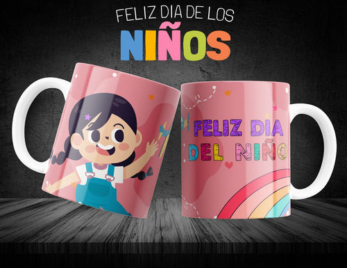 Taza Dia Del Niño Personalizada Pack 12 Pz Varios Modeles
