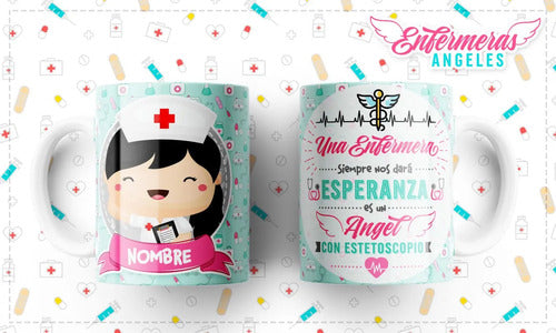 Taza Enfermera Regalo Perzonalizado Diferentes Modelos Kawai