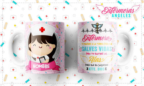 Taza Enfermera Regalo Perzonalizado Diferentes Modelos Kawai