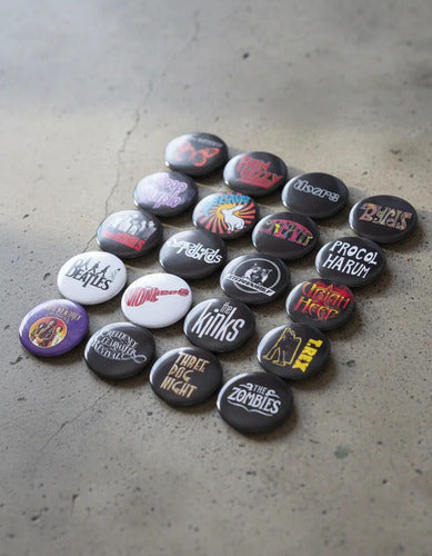 Boton Rock 100 Pz Fotoboton Publicitario 58 Mm Pin