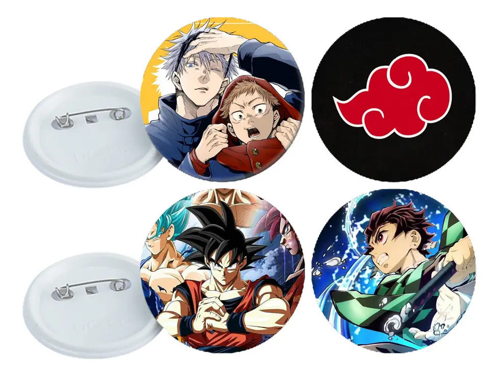 100 Botones Anime 5.8 Cm Mayoreo Pin Fotoboton