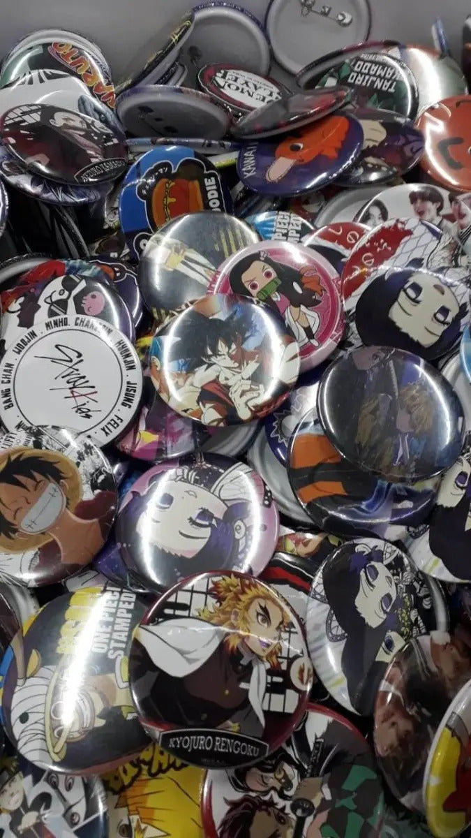 100 Botones Anime 5.8 Cm Mayoreo Pin Fotoboton