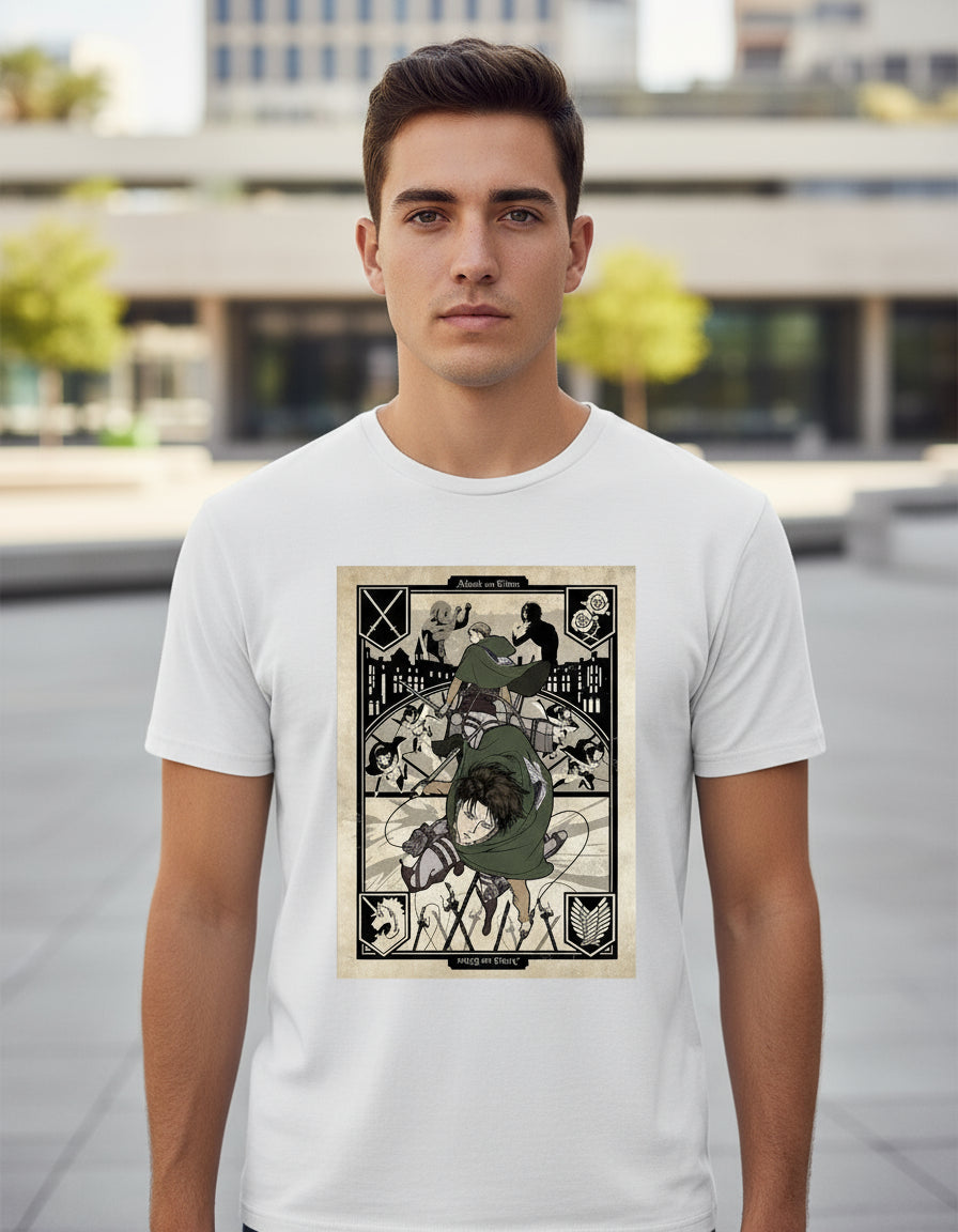 Levi Ackerman Playera Anime Shingeki No Kyojin