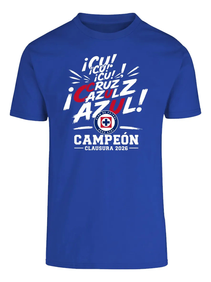 Playera Cruz Azul Campeon Clausura 2026 La Decima Algodon