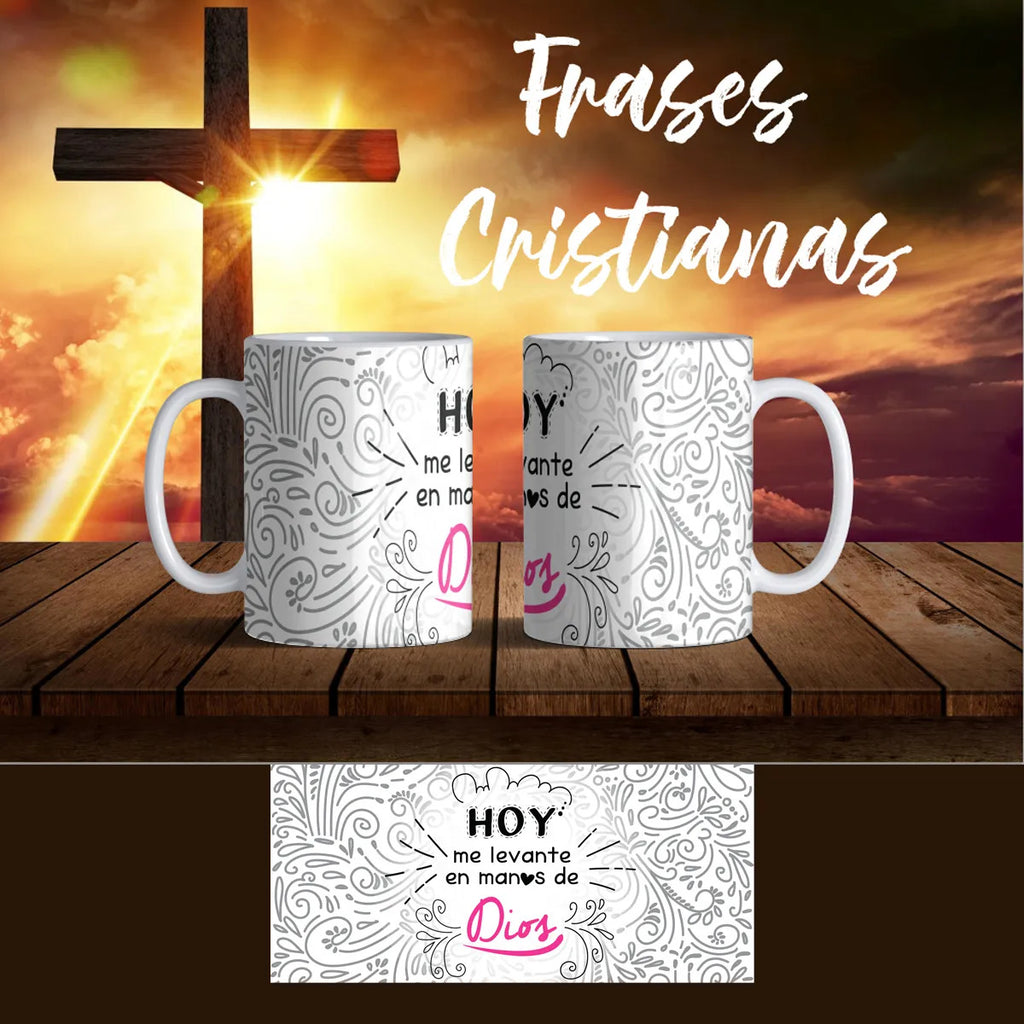 Pack 12 Tazas Frases Cristianas Personalizada Varios Modelos