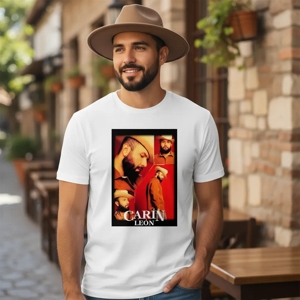 Playera Carin Leon Estilo Regional Tacto Algodon Premium