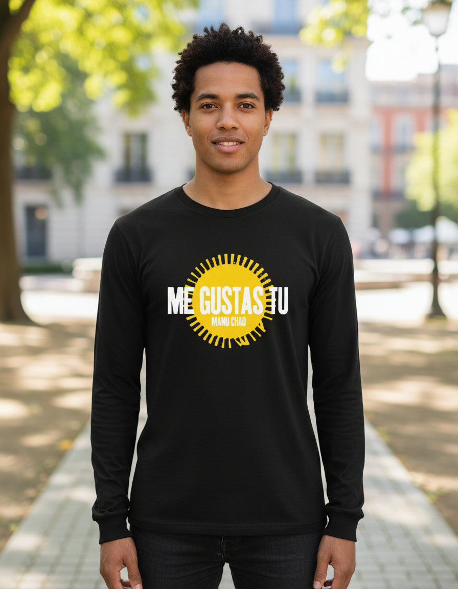 Manu Chao Playera Personalizada Manga Larga Me Gustas Tu