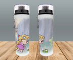 Botella Deportiva Princesas Personajes Animados Cilindro