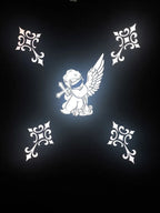 Playera Angel Belico Querubin Reflectivo Streetwear Tumbado