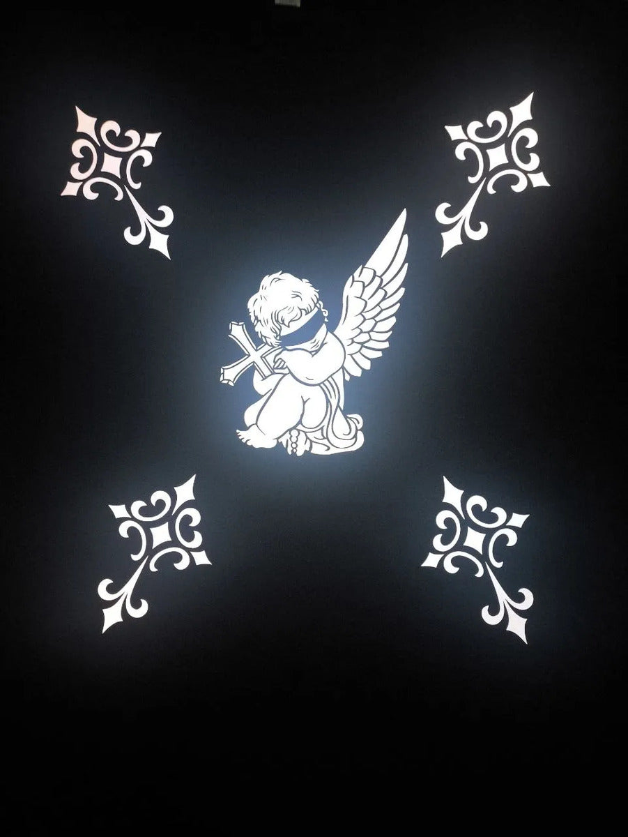Playera Angel Belico Querubin Reflectivo Streetwear Tumbado