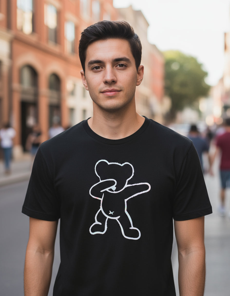 Oso Street Playera Osito Estampado Tipo Holograma