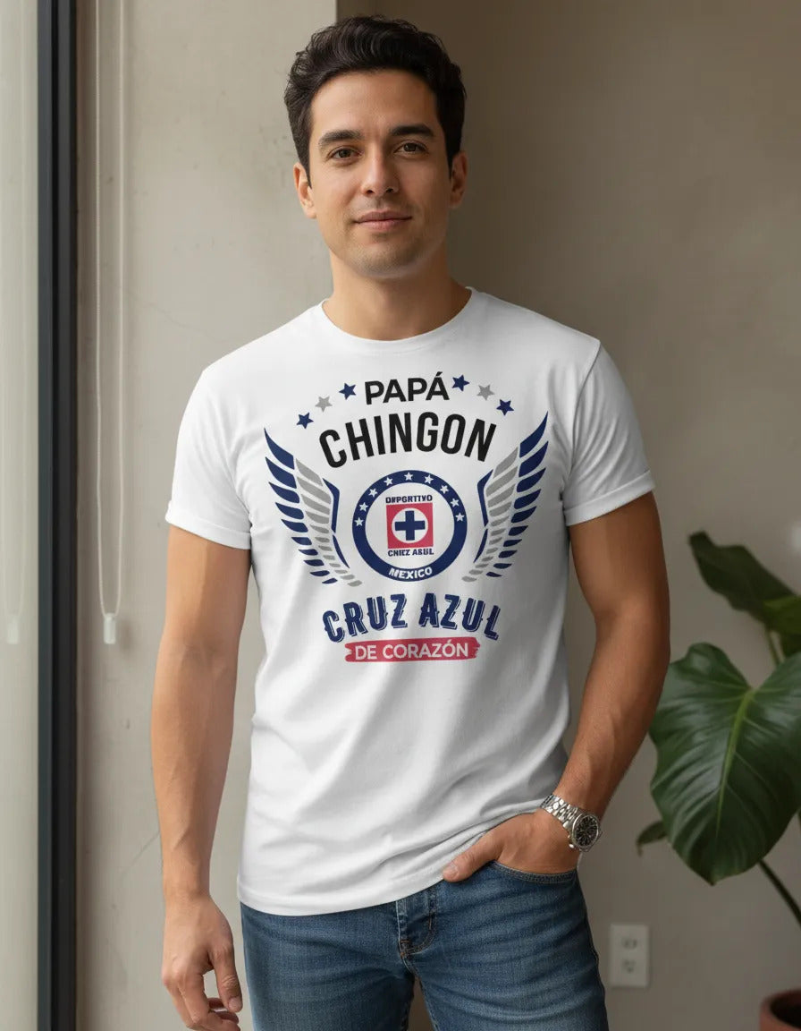 Playera Papa Chingon Equipos Futbol Mexicano Personalizada