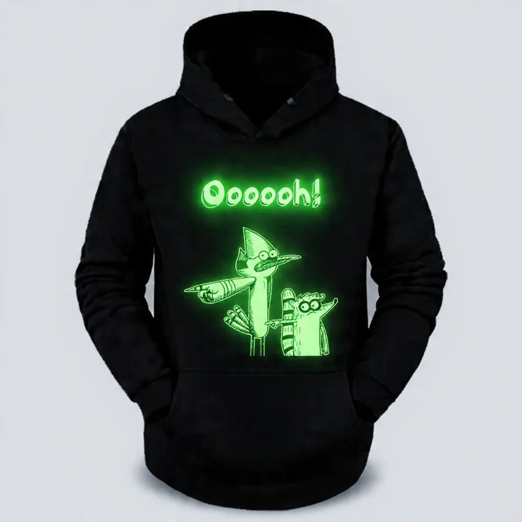 Sudadera Mordecai Rigby Estilo Un Show Mas Brilla Oscuridad