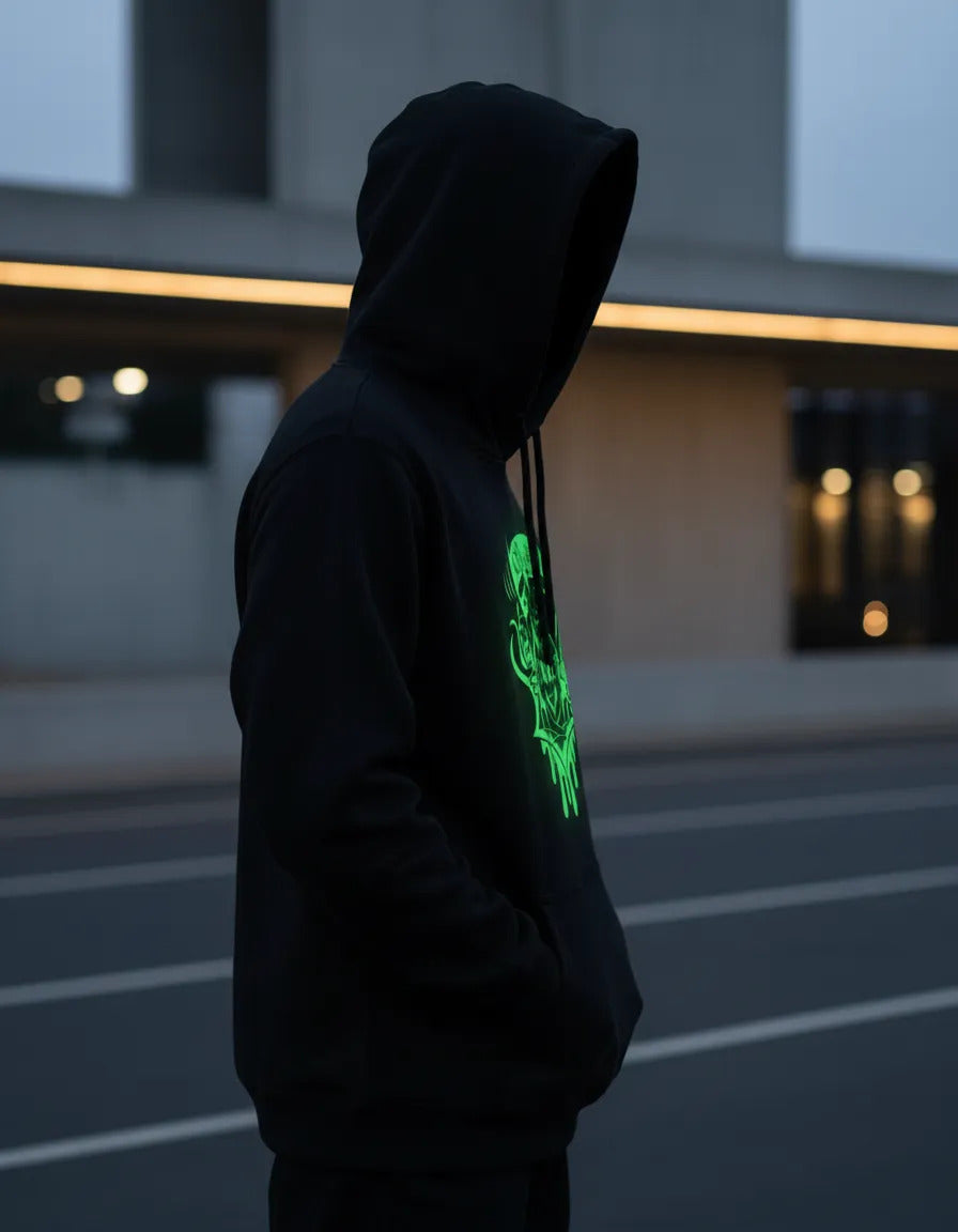 Sudadera Alastor Hazbin Hotel Brilla En La Oscuridad Premium